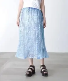 TELA オーガンジーギャザースカートのサムネイル