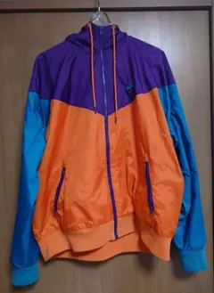 Nike ナイロンジャケット オレンジ/紫/青