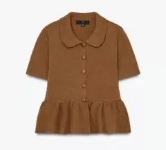 ペプラム カーディガン