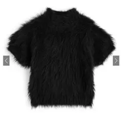 GRL シャギーハイネック半袖ニットトップス[an1803]