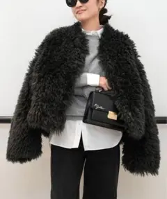 スピックアンドスパン レオパードシャギーバルカラーコート - メルカリ