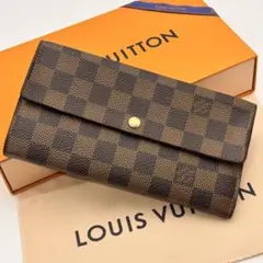 鑑定済み ルイヴィトン✨長財布✨ダミエ✨ポルトフォイユ サラ✨10枚
