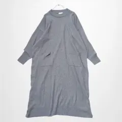 アースミュージックアンドエコロジー ロングニットワンピース 洗える ゆったり