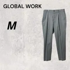 GLOBALWORK グレー M パンツ テーパードパンツ スラックス オフィス