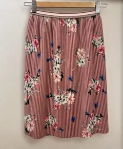 ZARA Kids ザラキッズ 花柄 プリーツスカート ピンク 140cm