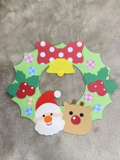 壁面製作　製作　壁面　冬　飾り　クリスマス　装飾　製作キット　保育園　リース