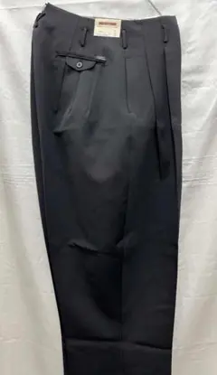 キングダッシュ ツータック ボンタン 学生服 当時物 Mサイズ 裏生地紫