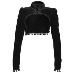 新品　チャイナ クロップド トップス