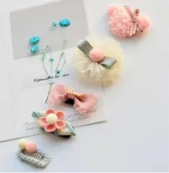 ミニー風ベビー子供ペット用ヘアアクセサリー❤️新品5個セット