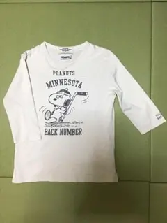 PEANUTS スヌーピー 七分袖カットソー　コットン100%