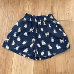 ポール&ジョー × UNIQLO 猫柄ハーフパンツ 110cm ネイビー