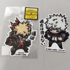 B SIDE LABEL ステッカー　僕のヒーローアカデミア　轟燈矢　爆豪勝己