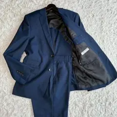 ◎極美品 renoma 格子柄 ネイビー