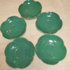 新品 香蘭社の梅形茶托　５枚セット