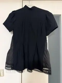 美品✨DAMA collection コットンレーススリーブ フレアーチュニック 