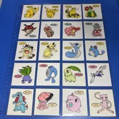 ポケモン　デコキャラシール　初期　14弾　20種コンプセット