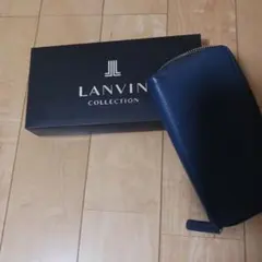 LANVIN COLLECTION ネイビー長財布