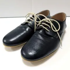美品 QUE キュー レザースリッポン ダークグリーン S 22 - メルカリ