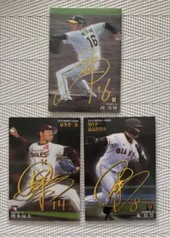 カルビープロ野球チップスカード　サイン入り　丸　他