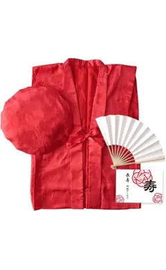 還暦祝い 赤いちゃんちゃんこ3点セット