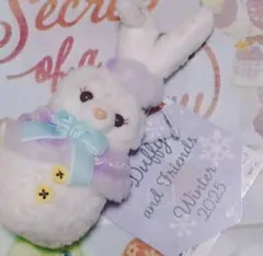 ダッフィー＆フレンズ　ウィンター　雪だるま ステラルー ぬいぐるみチャーム