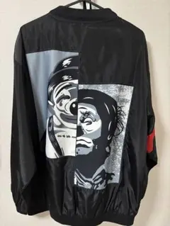 グラフィックプリント ナイロンジャケット