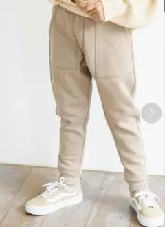 ペアマノン 裏起毛パンツ ジョガーパンツ 110cm