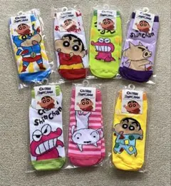 ★新品・未使用★【クレヨンしんちゃん靴下】7足セット 19〜24cm