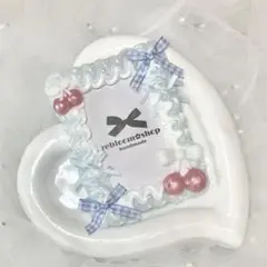 さくらんぼ チェリー 水色 ホイップデコ トレカデコ 硬質ケースデコ