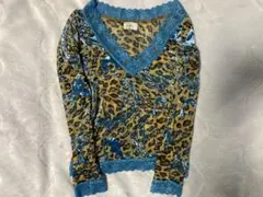 初期　ヒステリックグラマー ガール　レオパード柄 シアートップス　シースルー