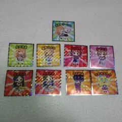 学園アイドルマスターマンチョコ シール9枚セット 清夏&リーリヤ等