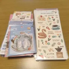 シール　大量　まとめ売り　セリア　ダイソー　キャンドゥ　シートシール