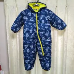 恐竜柄ネイビー子ども用スキーウェア