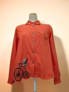 アルベロベロ ALBEROBELLO シャツ オレンジ ぶたさん 自転車のサムネイル