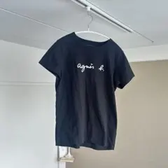 agnès b. ブラック 半袖Tシャツ