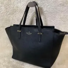 ケイトスペードニューヨーク　ブラック　トートバッグ　レザー　A4収納可能