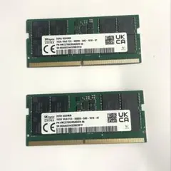 SKhynix DDR5 SO-DIMM 32GB （16GB×2） メモリ