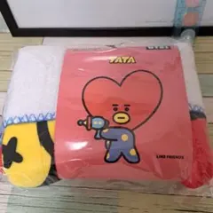 ★BT21★TATA★フランネルブランケット♡新品未使用品♡おまけつき！のサムネイル