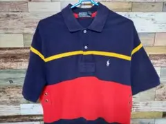 Polo by Ralph Lauren ポロシャツ M ネイビー/レッド