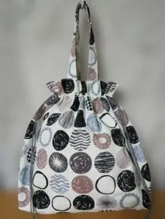ハンドメイド巾着トートバッグ