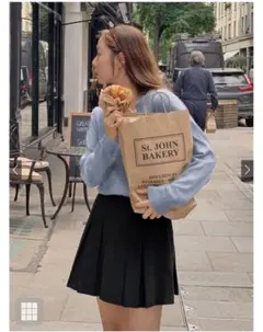 【新品未使用】GRL ラウンドネックニットトップス[an1698]