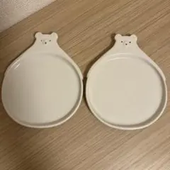 ナチュラルキッチン　くまプレート皿2枚セットのサムネイル