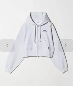 ＜NICE WEATHER＞ウィメンズ ジップクロップドパーカー　S