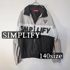 SIMPLIFY 子供服　アウター　羽織り　ジャケット　ビッグロゴ　140