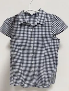 Brandy Melville チェック柄 半袖ブラウスのサムネイル