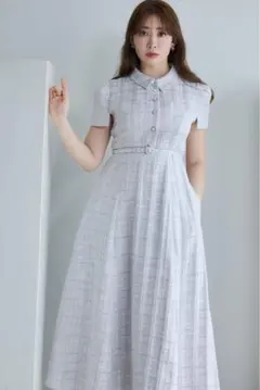 Checked Shirt Mini Dress herlipto - メルカリ