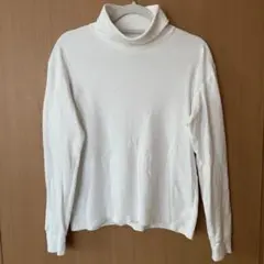UNIQLO ソフトタッチコットン　タートルネックホワイト　Sサイズ