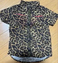 ド派手！JUNK STORE ヒョウ柄総柄半袖シャツ 110