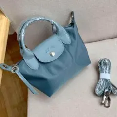 【未使用品訳あり】LONGCHAMP プリアージュMセメント(グレー系)3way 未使用品訳あり】LONGCHAMP プリアージュMセメント(グレー系