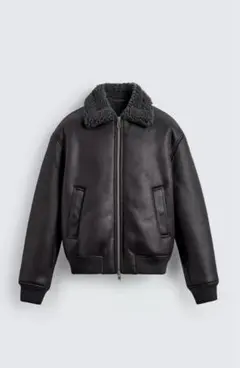 ZARA ダブルフェイス　フェイクレザージャケット